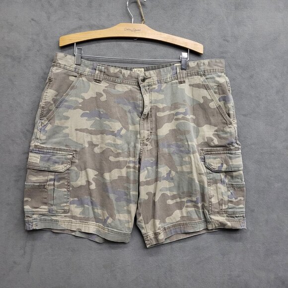 Red Head Cargo Shorts Flat Front Cotton Camouflage 42" X 12"‎ Inseam - Picture 1 of 7